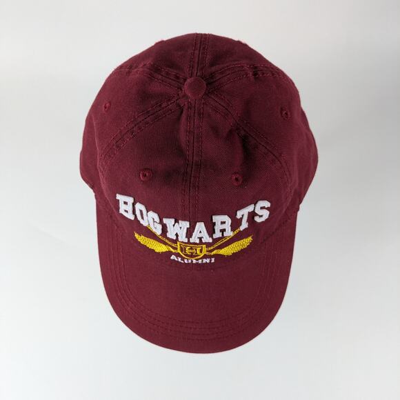 Official Harry Potter Alumni Hat Hogwarts Cap Dad Cap Burgundy Adjustable Adult - Picture 5 of 10